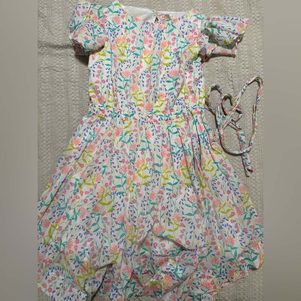 Crewcuts Floral Dress with Flutter Sleeve  | Size 10